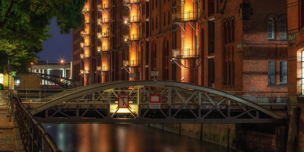 Nachtfotografie Speicherstadt Hamburg